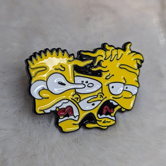 Bart Simpson x Hugo Evil Twin The Simpsons Enamel Pin - Picture 2 of 3
